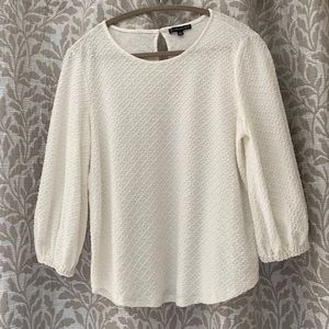 New Without Tags ADRIANNA PAPELL Cream 3/4 Sleeve Top